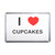 I Love Cupcakes - Plastic Fridge Magnet I Love Cupcakes - Plastic Fridge Magnet