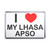 I Love My Lhasa Apso - Plastic Fridge Magnet