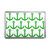 Anchor Green Pattern - Plastic Fridge Magnet