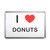 I Love Donuts - Plastic Fridge Magnet