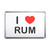 I Love Rum - Plastic Fridge Magnet