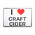 I love Craft Cider - Plastic Fridge Magnet