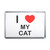 I Love My Cat - Plastic Fridge Magnet