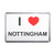 I Love Nottingham - Plastic Fridge Magnet