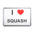 I Love Squash - Plastic Fridge Magnet