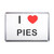 I Love Pies - Plastic Fridge Magnet I Love Pies - Plastic Fridge Magnet
