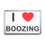 I love Boozing - Plastic Fridge Magnet
