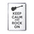 Keep Calm and Rock On - Plastic Fridge Magnet Keep Calm and Rock On - Plastic Fridge Magnet