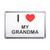 I Love My Grandma - Plastic Fridge Magnet