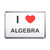 I Love Algebra - Plastic Fridge Magnet