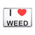 I love Weed - Plastic Fridge Magnet