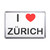 I Love Zurich - Plastic Fridge Magnet
