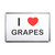 I Love Grapes - Plastic Fridge Magnet I Love Grapes - Plastic Fridge Magnet