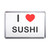 I Love Sushi - Plastic Fridge Magnet