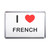 I Love French - Plastic Fridge Magnet