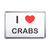 I Love Crabs - Plastic Fridge Magnet I Love Crabs - Plastic Fridge Magnet