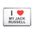 I Love My Jack Russell - Plastic Fridge Magnet I Love My Jack Russell - Plastic Fridge Magnet
