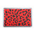 Red Leopard Print - Plastic Fridge Magnet