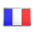 France Flag - Plastic Fridge Magnet