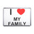 I love My Family - Plastic Fridge Magnet I love My Family - Plastic Fridge Magnet