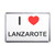 I Love Lanzarote - Plastic Fridge Magnet