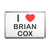I Love Brian Cox - Plastic Fridge Magnet
