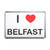 I Love Belfast - Plastic Fridge Magnet