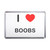 I Love Boobs - Plastic Fridge Magnet