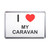 I Love My Caravan - Plastic Fridge Magnet
