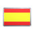 Spain Flag - Plastic Fridge Magnet