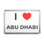 I Love Abu Dhabi - Plastic Fridge Magnet