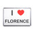 I Love Florence - Plastic Fridge Magnet