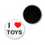 I Love Toys - Button Badge Fridge Magnet I Love Toys - Button Badge Fridge Magnet