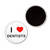 I Love Dentists - Button Badge Fridge Magnet I Love Dentists - Button Badge Fridge Magnet