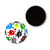 Skull Bow Pattern 3 - Button Badge Fridge Magnet Skull Bow Pattern 3 - Button Badge Fridge Magnet