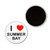 I Love Summer Bay - Button Badge Fridge Magnet