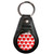 Heart Pattern - Plastic Medallion Key Ring