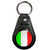 Italy Flag - Plastic Medallion Key Ring