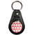 Anchor Red Pattern - Plastic Medallion Key Ring