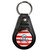 Jolly Roger Stripey - Plastic Medallion Key Ring