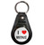 I Love Wine - Plastic Medallion Key Ring