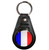 France Flag - Plastic Medallion Key Ring France Flag - Plastic Medallion Key Ring