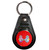 Red Robot Couple - Plastic Medallion Key Ring Red Robot Couple - Plastic Medallion Key Ring