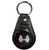 Black Robot Couple - Plastic Medallion Key Ring Black Robot Couple - Plastic Medallion Key Ring