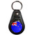 New Zealand Flag - Plastic Medallion Key Ring New Zealand Flag - Plastic Medallion Key Ring
