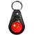 China Flag - Plastic Medallion Key Ring China Flag - Plastic Medallion Key Ring