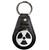 Black Nuclear Symbol - Plastic Medallion Key Ring