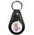 White Girl Robot - Plastic Medallion Key Ring White Girl Robot - Plastic Medallion Key Ring
