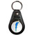 Lightning Bolt Blue - Plastic Medallion Key Ring Lightning Bolt Blue - Plastic Medallion Key Ring