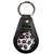 Skull Bow Pattern - Plastic Medallion Key Ring